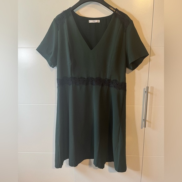 NWOT MNG by Mango Mini Dress with Lace Detail - Picture 2 of 12